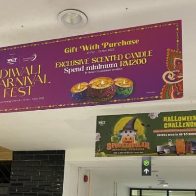 Shopping Mall Hanging Advertising Board
