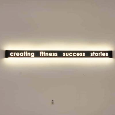 Metal Spray Die Cut Backlit Warmwhite