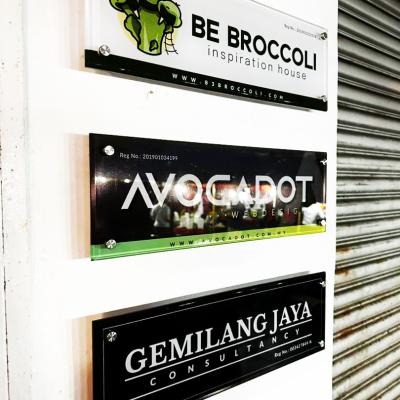 Small Arcylic Sign With Nut